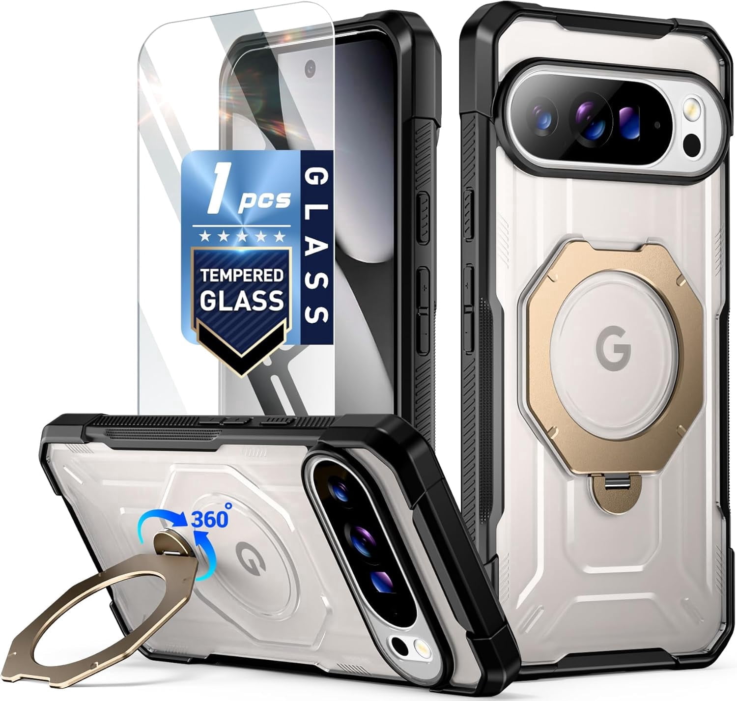 Poetic for Pixel 10 Pro XL Case | 360° Rotate Magnetic Ring Kickstand ...