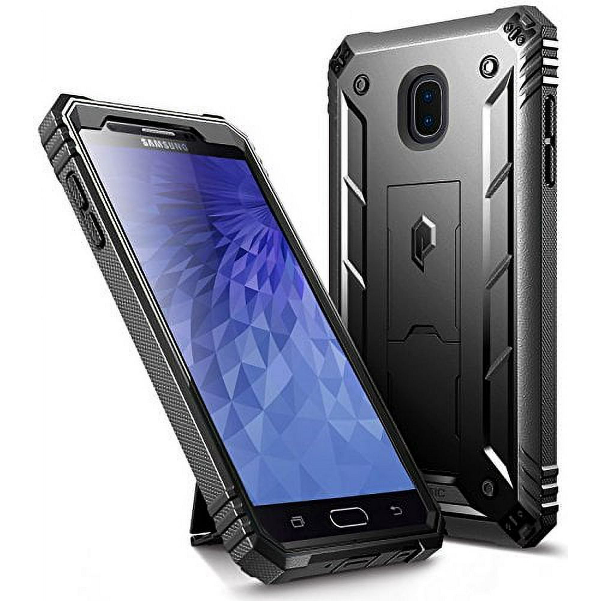 Poetic Revolution Case for Samsung Galaxy S23 Ultra 5G 6.8 inch, Heavy Duty Full Body Cover with Kickstand, Black