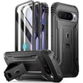 thumbnail image 1 of Poetic Revolution Case for Google Pixel 9 Pro XL 5G 6.8 inch, Built-in Screen Protector Work with Fingerprint ID, Black, 1 of 5