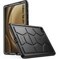 thumbnail image 1 of Poetic TurtleSkin Case Designed for Samsung Galaxy Tab A9 Plus Case 11 Inch 2023, Heavy Duty Shockproof Rugged Kids Friendly Drop Protection Silicone Cover Case, Black, 1 of 4