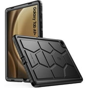 Poetic TurtleSkin Case Designed for Samsung Galaxy Tab A9 Plus Case 11 Inch 2023, Heavy Duty Shockproof Rugged Kids Friendly Drop Protection Silicone Cover Case, Black