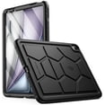 thumbnail image 1 of Poetic TurtleSkin Case Designed for iPad Air 11 Inch M2 2024 Only, Heavy Duty Shockproof Rugged Kids Friendly Drop Protection Silicone Cover Case, Black, 1 of 5