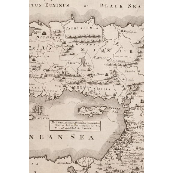 Poetose Notebooks: Vintage Map Field Journal Notebook, 50 pages/25 sheets, 4x6 (Paperback)