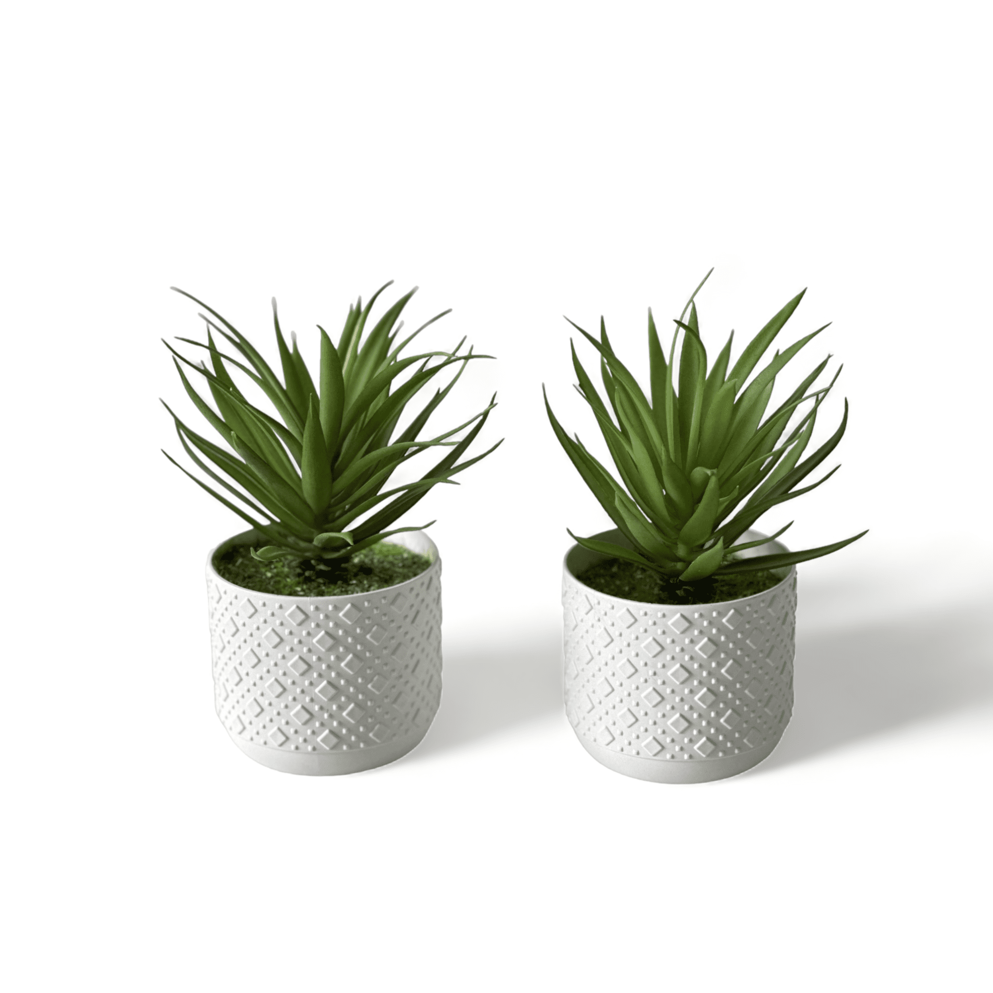 Poetree Artificial Succulent Plants 2 Pack Fake Succulent Plants Faux