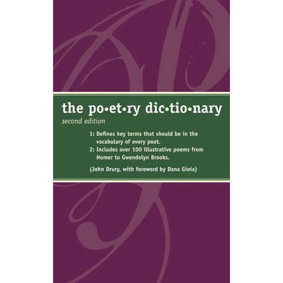 Pre-Owned The Poetry Dictionary (Paperback) 1582973296 9781582973296