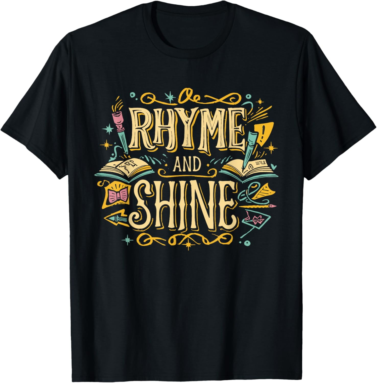 Poetry Slam Rhyme And Shine RF Writer Spoken Word Poet TShirtM
