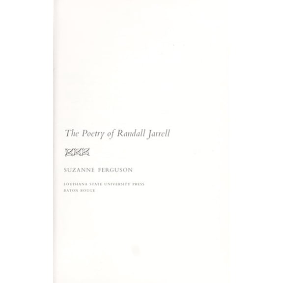 Pre-Owned Poetry of Randall Jarrell (Hardcover) 9780807109410