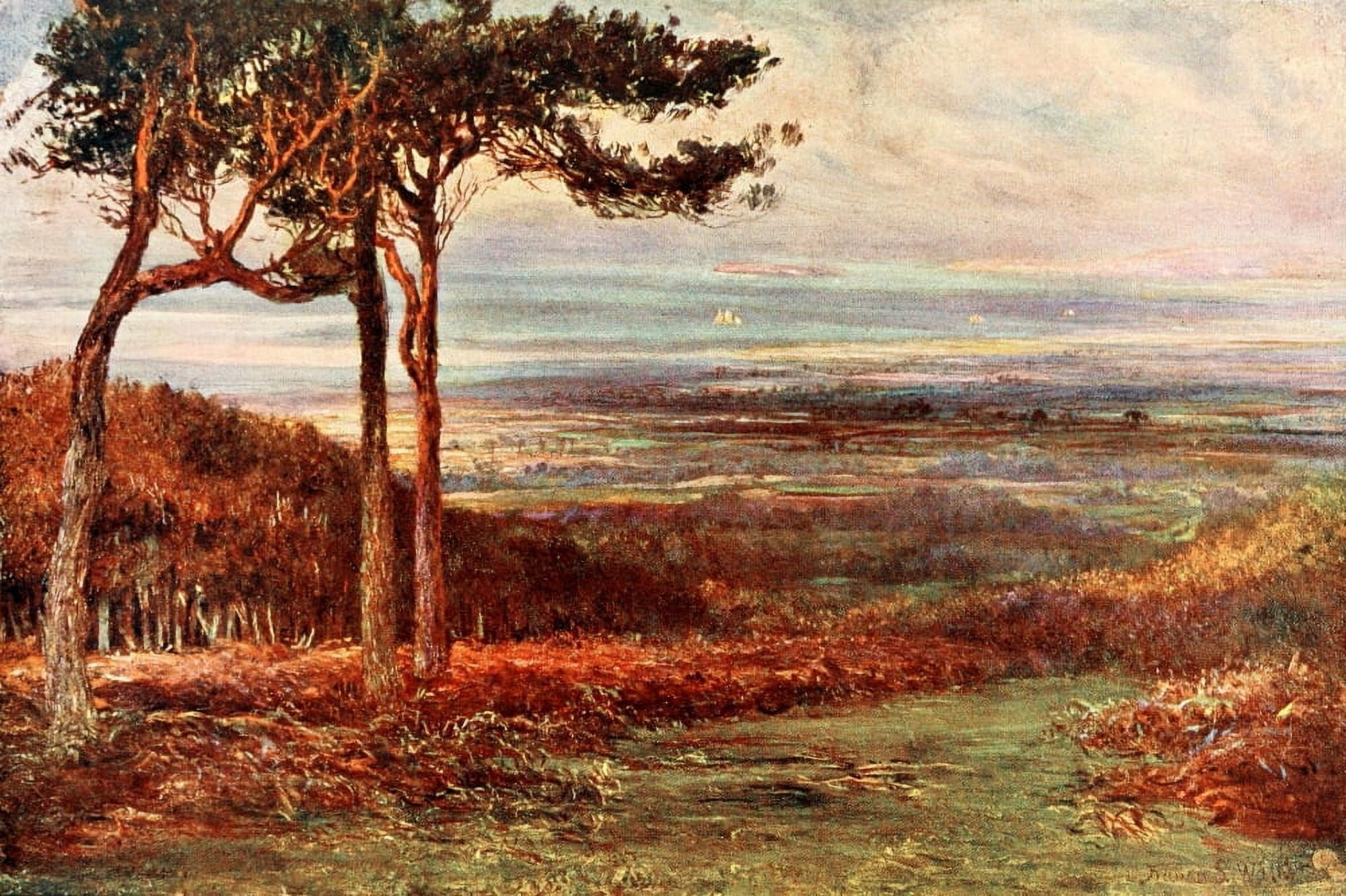 Poets Country 1907 Alfoxden where Wordsworth rented a house Canvas Art - Francis S Walker (18 x 24)