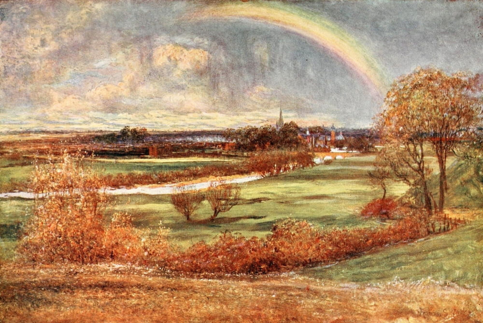 Poets Country 1907 Avon at Stratford Canvas Art - Francis S Walker (24 x 36)