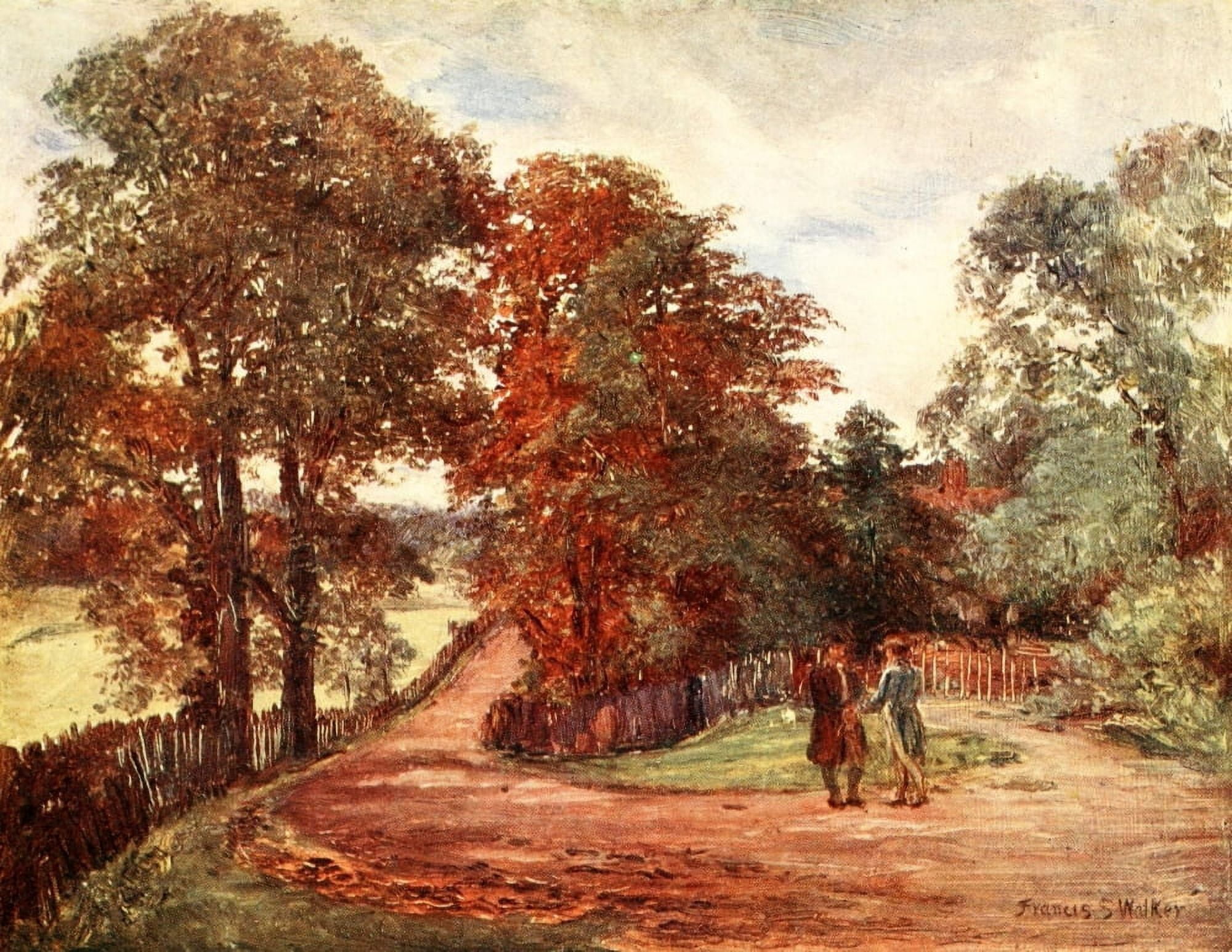 Poets Country 1907 Millfield Lane Highgate Canvas Art - Francis S Walker (24 x 36)