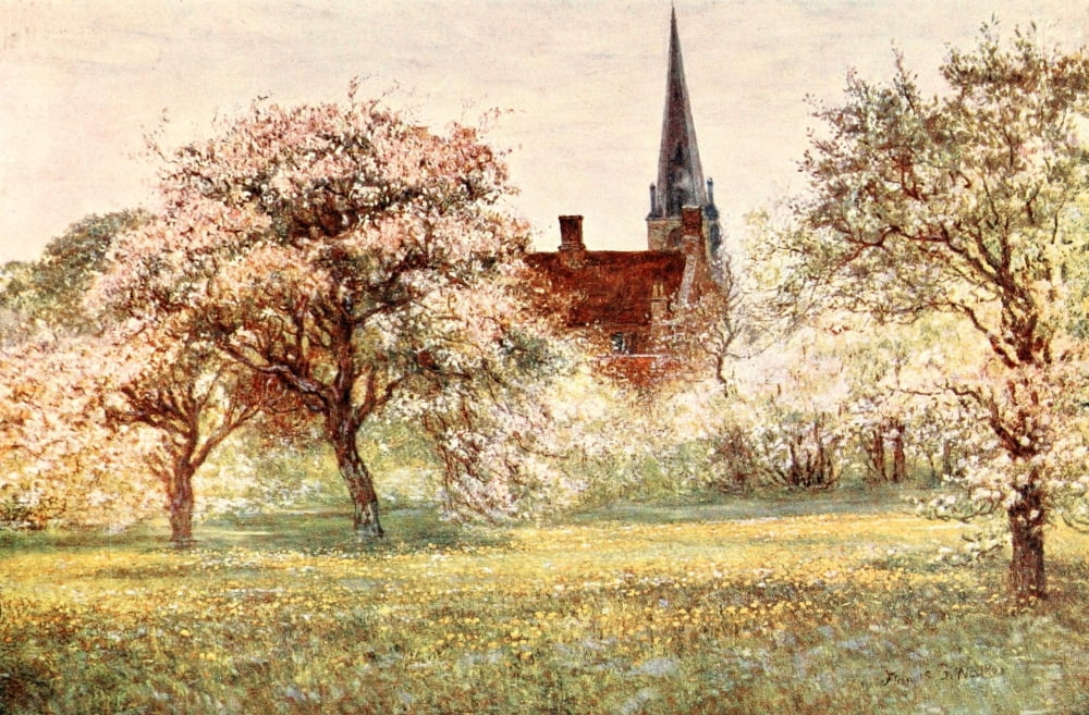 Poets Country 1907 Olney Canvas Art - Francis S Walker (24 x 36)