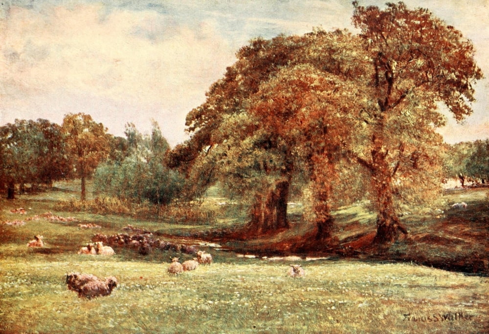 Poets Country 1907 Vale of Health Hampstead Canvas Art - Francis S Walker (24 x 36)
