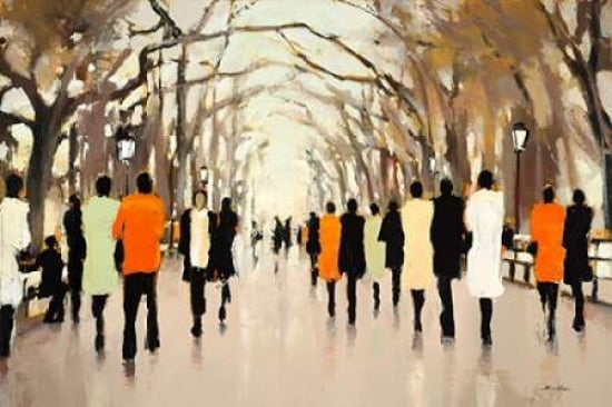 Poets Walk Canvas Art - Lorraine Christie (12 x 18)