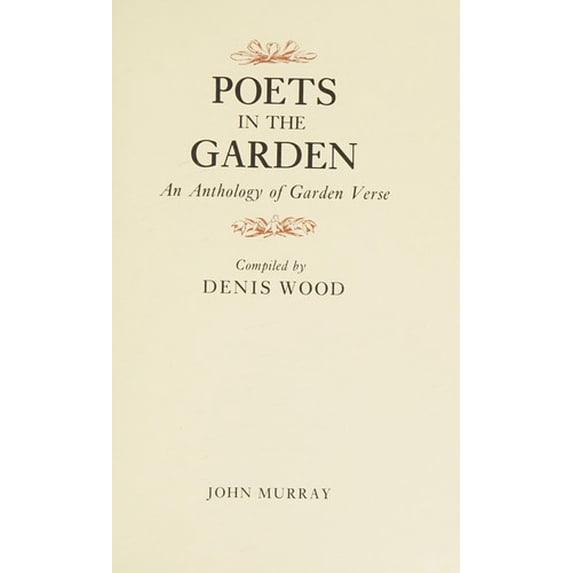 Pre-Owned Poets in the Garden 9780719535628