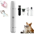 thumbnail image 1 of Poezone 2 in 1 Double Head Dog Clippers Dog Paw Trimmer with LED Light, Low Noise Pet Hair Grooming Trimmer Quiet Nail Grinder Shaver, Cordless Pet Hair Trimmer for Pets Paws, Eyes, 1 of 7