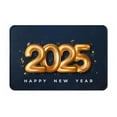 thumbnail image 1 of Pofeuu 2025 Happy New Year 6 Print Flannel Doormats Rug16"x24"Rug Washable Doormats Indoor Outdoor Rugs for Layered Front Door Mats, Porch, Kitchen, Entryway, 1 of 7