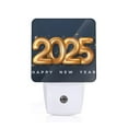 thumbnail image 1 of Pofeuu 2025 Happy New Year 6 Print Night Lights Plug into Wall with Dusk-to-Dawn Light Sensor, LED Nightlight for Bathroom, Adult, Hallway-, 1 of 7