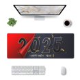 thumbnail image 1 of Pofeuu 2025 New Year 2 Print Desk Mat for Keyboard and Mouse，Computer Desk Matt for Desktop，Large Mouse Pad for Desk，Desk Pads on Top of Desks 12x31.5in, 1 of 8