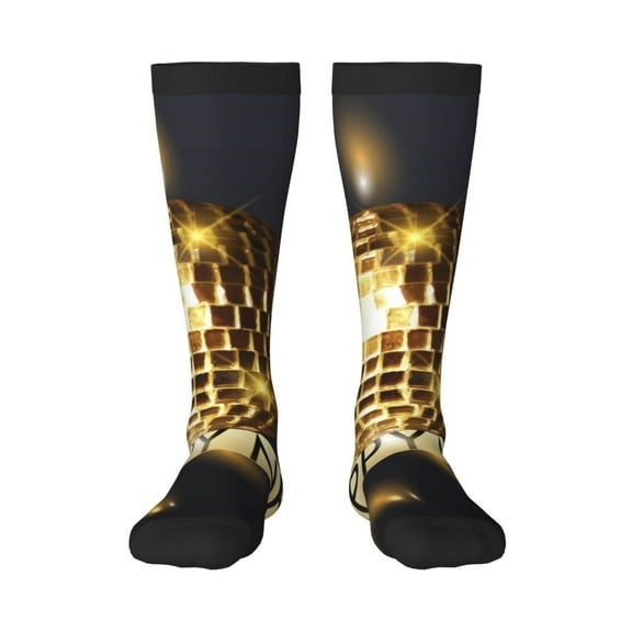 Pofeuu 2025 New Year 3 Print Stockings, Adult Running Hiking Socks for Youth and Adult