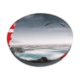 thumbnail image 1 of Pofeuu 3d Lighthouse in the Surf Print Round Bar Stool Covers - Super Soft and Washable Elastic Stool Cushion Slipcover Easy Clean Velvet-13 inch, 1 of 7