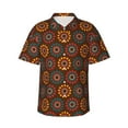 thumbnail image 1 of Pofeuu 60s and 70s Aesthetic1 Print Hawaiian Shirt for Men Sleeves Casual Button Down Summer Beach Dress Shirts T-Shirts,Medium, 1 of 7
