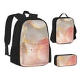 thumbnail image 1 of Pofeuu Abstract Marble Texture Print Backpack Travel Backpacks With Lunch Bag Pencil Bag Set 3 pcs Set Cartoon Backpack, 1 of 7