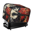 thumbnail image 1 of Pofeuu Abstract Skull Guitar Art Print Universal Two Slice Toaster Cover,Dust Cover, Toaster Cover Bread Machine Cover Fits for Most Standard 2 Slice Toasters, 1 of 7