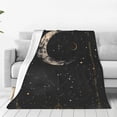 thumbnail image 1 of Pofeuu Abstract Starry Sky Moon Print Ultra-Soft Micro Fleece Blanket,for Bed Or Sofa,All Season Throw Blankets Flannel Blanket-40"x30", 1 of 7