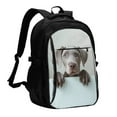 thumbnail image 1 of Pofeuu Adorable Puppy Portrait Print Storage Laptop Backpack with USB Charging Port[Water Resistant] College Computer Bookbag Fits, 1 of 7