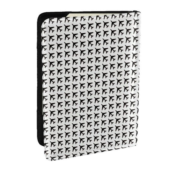 Pofeuu Airplane Print Travel Document Organizer Passport Holder Men Women for Family (6.5 in x 4.5 in),Wallet Holder Credit Card Clutch Bag Case