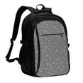 thumbnail image 1 of Pofeuu Airplane Routes Around The World Print Storage Laptop Backpack with USB Charging Port[Water Resistant] College Computer Bookbag Fits, 1 of 7