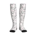 thumbnail image 1 of Pofeuu Alpacas and Hearts Print Compression Socks for Women & Men Circulation - Best Support for Nurses,Running,Athletic,Sports, 1 of 7