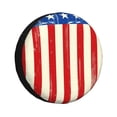 thumbnail image 1 of Pofeuu America Flags2 Print Spare Tire Wheel Cover for Car Truck SUV Camper Universal Fit Spare Tire Cover RV Spare Tire Covers-17 inch, 1 of 6