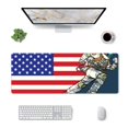 thumbnail image 1 of Pofeuu American Astronaut Runs Forward Print Desk Mat for Keyboard and Mouse，Computer Desk Matt for Desktop，Large Mouse Pad for Desk，Desk Pads on Top of Desks 12x31.5in, 1 of 8