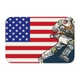 thumbnail image 1 of Pofeuu American Astronaut Runs Forward Print Hem Mat 40x60 - Multipurpose Doormat for Indoor & Outdoor Use - Welcome Your Guests with our Entrance Mat, 1 of 6