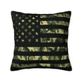 thumbnail image 1 of Pofeuu American Flag Camo Print Double-sided plush pillowcase Square Throw Pillow Covers Pillows Cover for Living Room Bedroom Sofa Couch Cushion Cover（No pillow core）-26"x26", 1 of 7