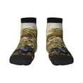 Pofeuu American Flag Rose Garden Print 30cm Socks, Adult Running Hiking