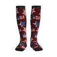 thumbnail image 1 of Pofeuu American Stars1 Print Compression Socks for Women & Men Circulation - Best Support for Nurses,Running,Athletic,Sports, 1 of 7