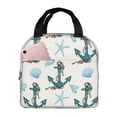 thumbnail image 1 of Pofeuu Anchors And Shells Print Lunch Bag Lunch Box Large Capacity Insulated Lunch Bag for Adult, Leakproof Reusable Lunch Tote Bags for Work, 1 of 5