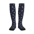 thumbnail image 1 of Pofeuu Anchors Print Compression Socks for Women & Men Circulation - Best Support for Nurses,Running,Athletic,Sports, 1 of 7