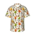 thumbnail image 1 of Pofeuu Animals Forest Print Hawaiian Shirt for Men Sleeves Casual Button Down Summer Beach Dress Shirts T-Shirts,Large, 1 of 7