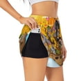thumbnail image 1 of Pofeuu Animals on Noah's Ark1 Print Women's Athletic Shorts Running Workout Shorts Tummy Control Quick Dry Gym Shorts with Pockets Double layer sports shorts-XX-Large, 1 of 7