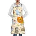 thumbnail image 1 of Pofeuu Animals Print Aprons with Pockets, Cute Aprons for Kitchen, Cooking, Server, Barber, Chef Apron, 1 of 7