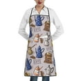 thumbnail image 1 of Pofeuu Antique Vintage Teapot Coffee Grinder Print Aprons with Pockets, Cute Aprons for Kitchen, Cooking, Server, Barber, Chef Apron, 1 of 7