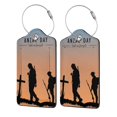Pofeuu Anzac Day Print Luggage Tags, Privacy Cover ID Label with