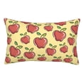 thumbnail image 1 of Pofeuu Apple Print Polyester Microfiber Plush Pillowcases, Super Soft and Cozy Pillow Case Covers with Envelop Closure（Pillow core not included）-14"x20", 1 of 6