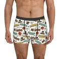 thumbnail image 1 of Pofeuu Art Of Living Print Men’s Boxer Briefs, Moisture-Wicking Underwear, Regular,Trunk-Large, 1 of 5