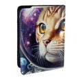 thumbnail image 1 of Pofeuu Astronaut Cat Print Travel Document Organizer Passport Holder Men Women for Family (6.5 in x 4.5 in),Wallet Holder Credit Card Clutch Bag Case, 1 of 5