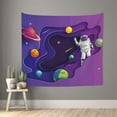 thumbnail image 1 of Pofeuu Astronaut Print Wall Tapestry Decoration Wall Hanging Tapestry 60 x 51 Inch, 1 of 6