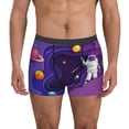 thumbnail image 1 of Pofeuu Astronaut on Mission in Outer Space Print Men’s Boxer Briefs, Moisture-Wicking Underwear, Regular,Trunk-Small, 1 of 5